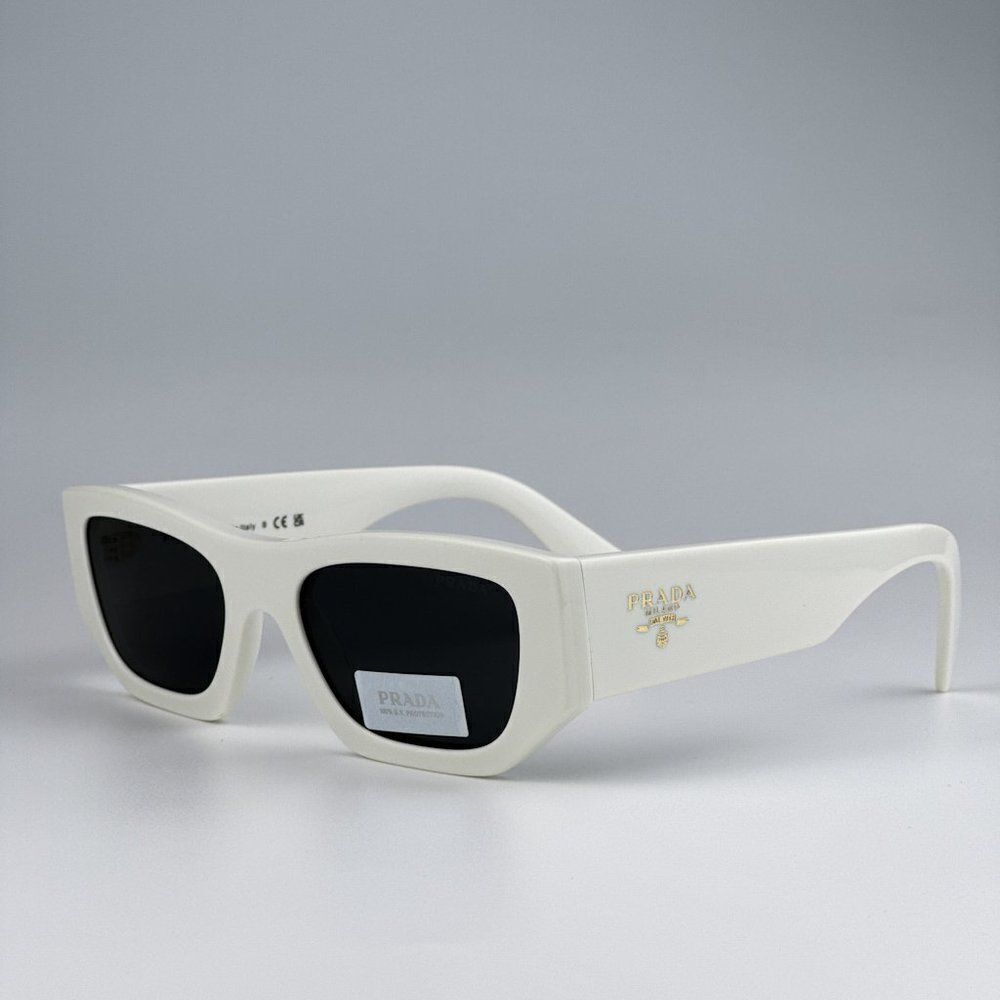 SALE! NEW Prada PRA01S 17K08Z White Grey Unisex Sunglasses PR A01S - Picture 7 of 11